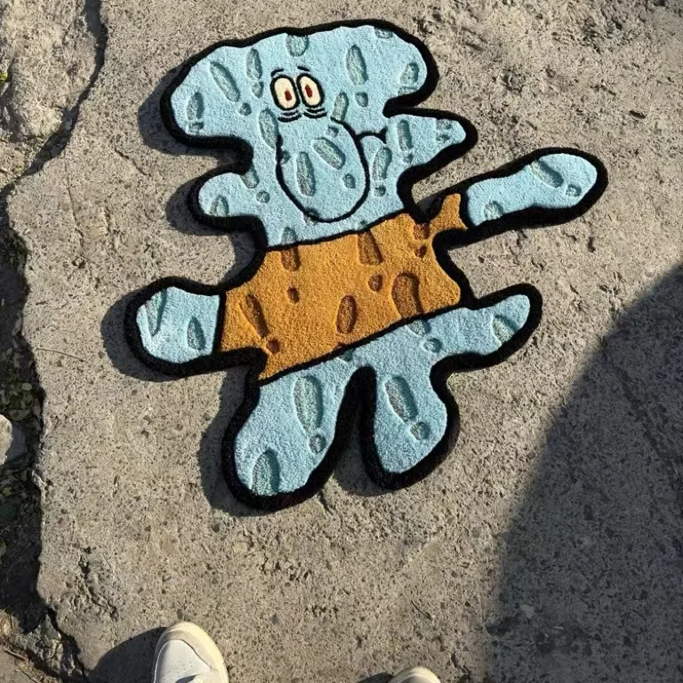 Home Carpet 3d China Silk Carpet Handmade Modern Geometric Abstract Design Rug Hand Custom 3d Carpet For Home Decorative