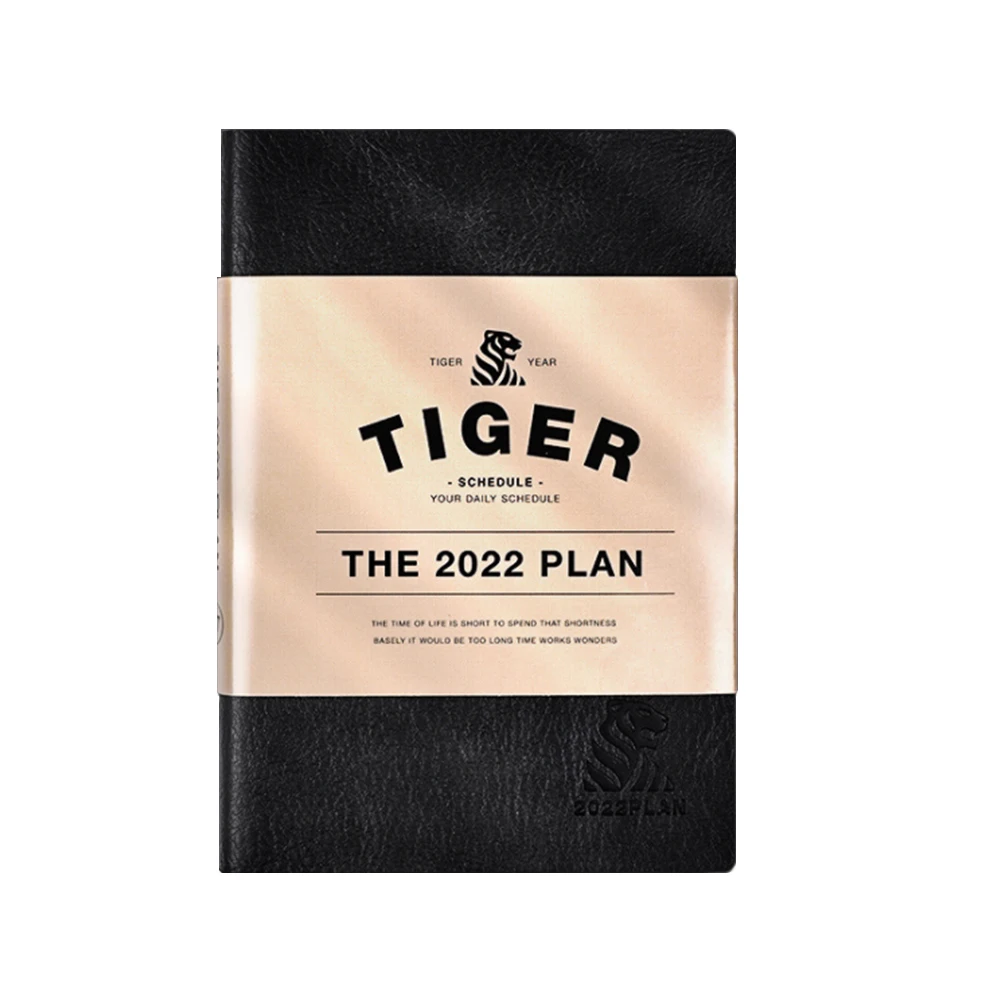 2022 Environmental Friendly Discolored Pu Leather Hand Account Book Monthly Plan A7 Agenda Book Portable Pocket Notepad