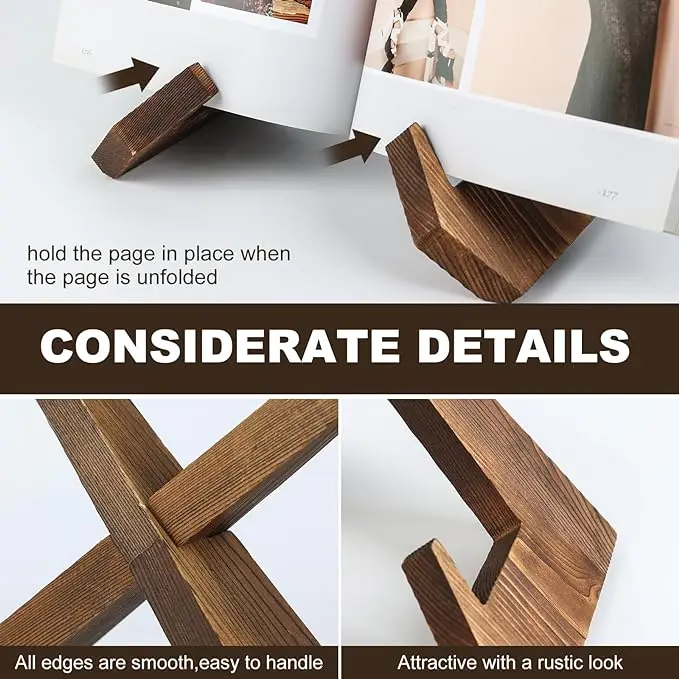 Wooden Plate Stands for Display  Picture Frame Stand Decorative Plaque Easels Stand for Display