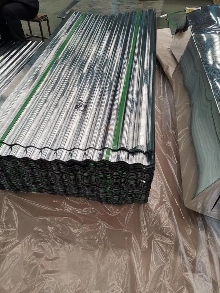 wholesale spangle cold rolled  galvanized corrugated metal roofing sheet   for building material