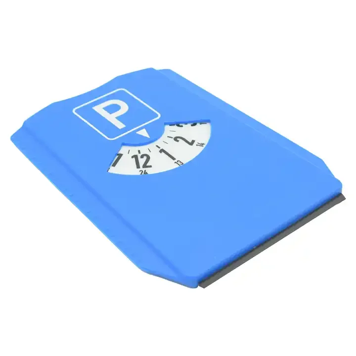 oripower OEM Auto Car plastic parking disc with ice scraper Parking Disc Disk Automatic Parking Meter Clock
