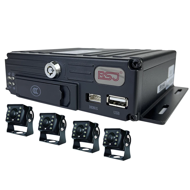 Mobile Dvr Driver Fatigue Warning System 4 Channel Car Dvr Car Camera 4g Video Surveillance For Car