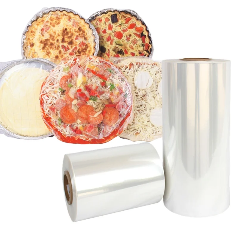 Food grade Pizza Perforated Perforation Polyolefin Heat Shrink Wrap POF Shrink Film Rolls