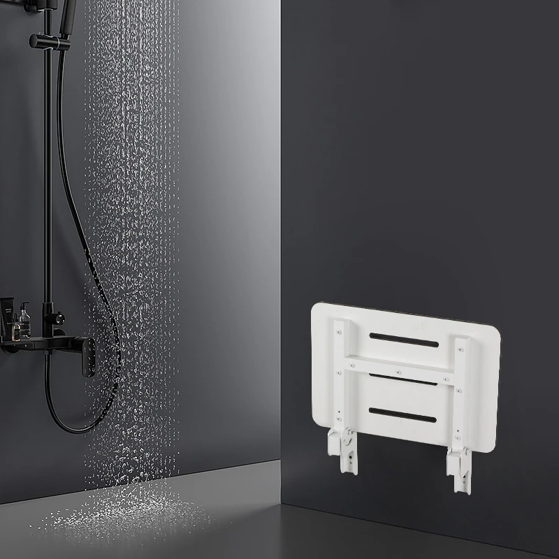 Bathroom shower chair for the elderly and disabled Bathroom folding stool seat Shower wall stool Wall-mounted folding chair