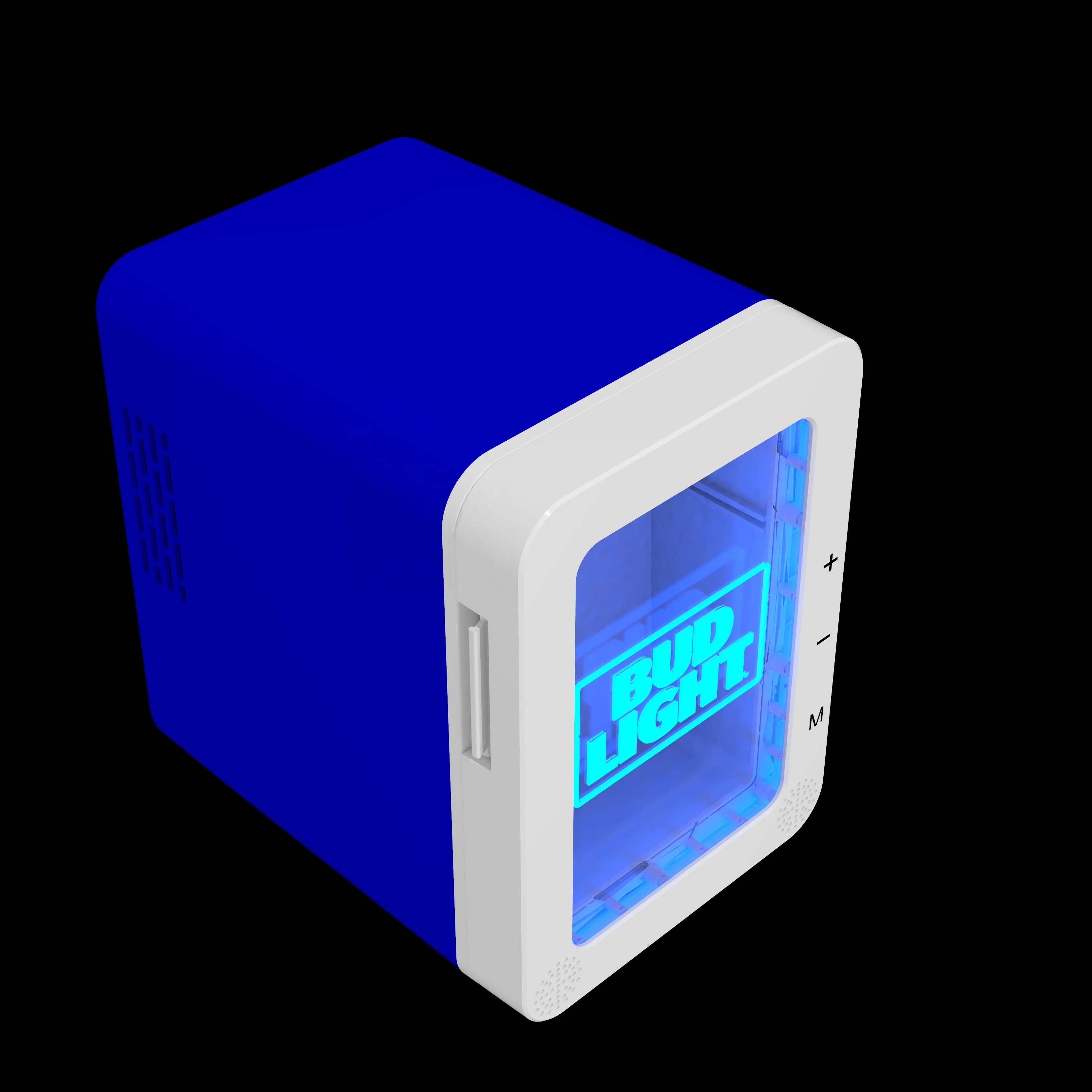 TR Portable Bluetooth wireless speaker Small Display Bar Fridge Mini Refrigerator for Drinks with LED logo and FM radio