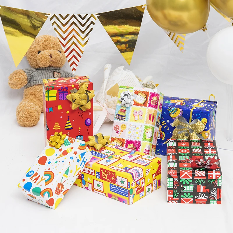 
Happy Birthday 50*70cm 2021 New Arrival Wrapping Film Hot Sale Gift Packaging Happy Birthday Gift Wrapping Paper 