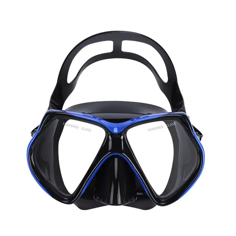 Hot diving equipment wide vision face scuba snorkel diving mask set scuba snorkel mask glasses diving mask with breathing tube