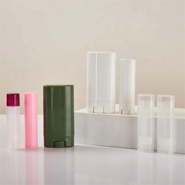 Wholesale Cheap Price Empty Plastic Twist up Foundation and Blush Stick Container Cosmetic Deodorant Tube Packaging