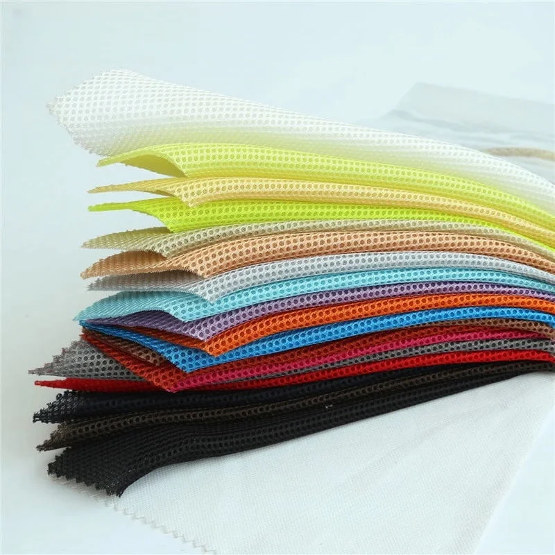 Eco-friendly 100 polyester fabric 3d air mesh fabric for  schoolbag shoulder belt luggage