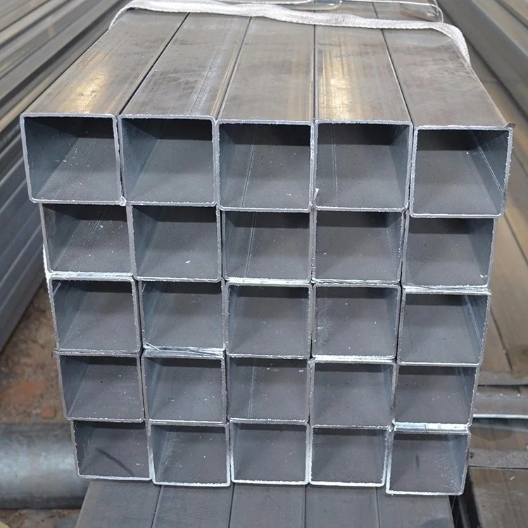 Ms rectangular hollow gi pipe galvanized steel tube gi square tubing ASTM Galvanized square steel pipe tube