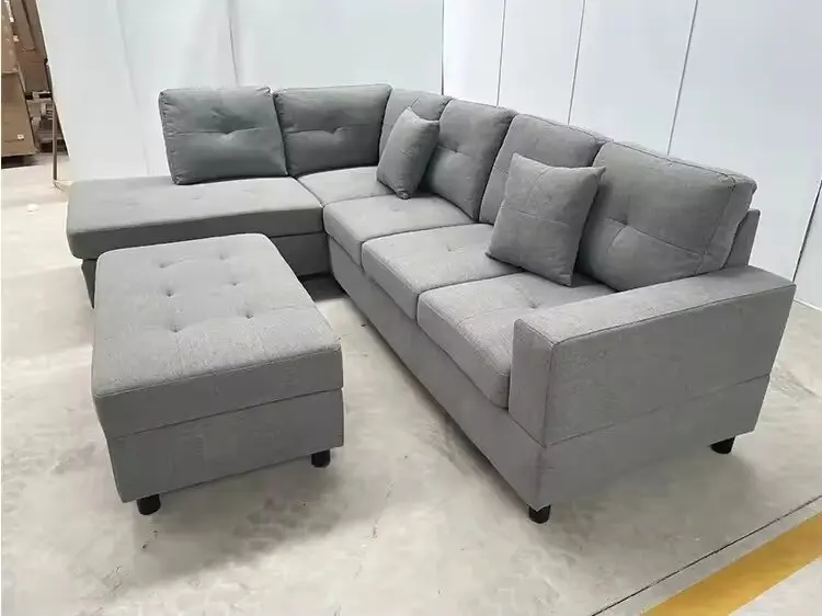 Luxury Furniture Salon Sofa Modern Sleeper Sectional Soft Sofa with Storage Modular Sofa Set