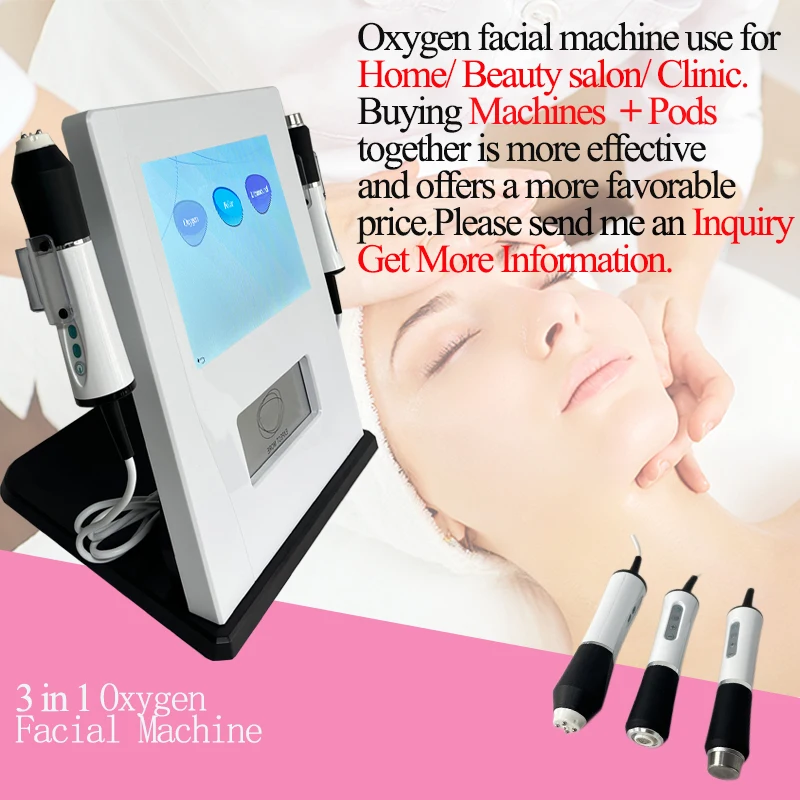 Oxygen Pods Kit Factory Directly Sale Rf Skin Care Face Lift Oxygenation Co2 Bubble Oxygen Facial Kit