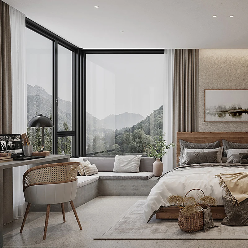 China Brand Factor Double Glazed Glass  Aluminium Alloy Tilt & Turn Casement Window Free Design Calculation