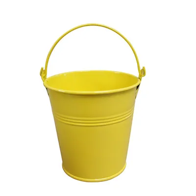  Wholesale Easter Gift Bucket Small Colored Metal with Handle Colorful Zinc