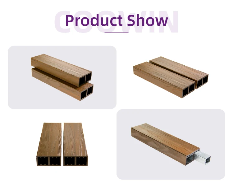 Tube panels  WPC Timber Wood Plastic Composite Tube tube For outdoor ceiling
