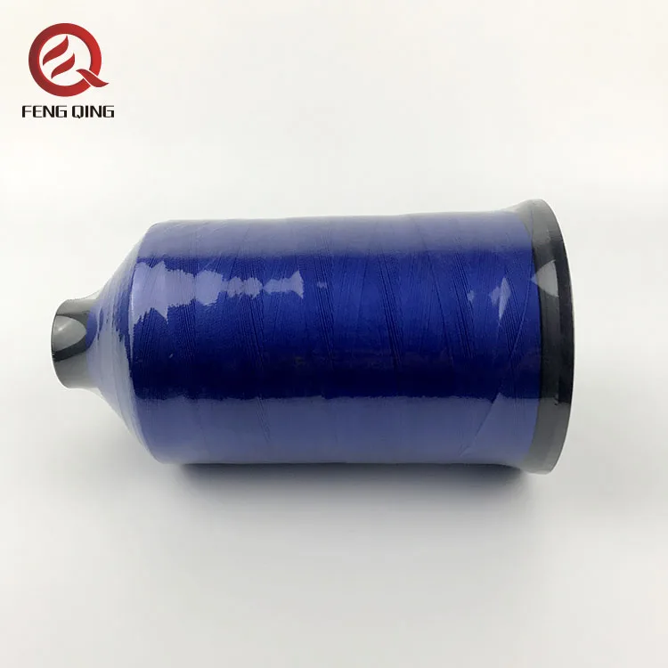 high tenacity 100% polyester sewing thread 120d/2, dyed embroidery thread