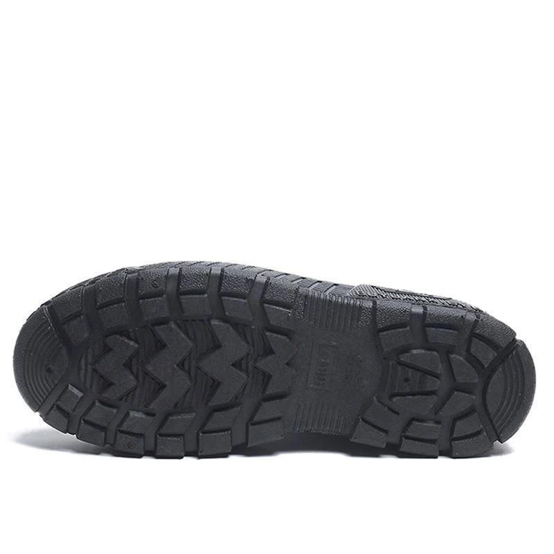 High Quality Camping Waterproof Rubber Leather Boots Tactical Men Desert Jungle Safety Shoes 2024