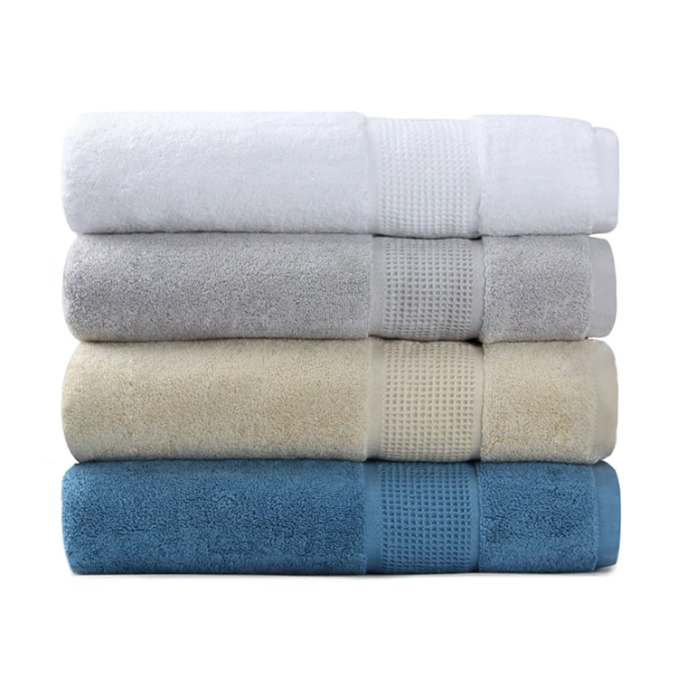 Manufacturer luxury 100% cotton 70x140cm 600gsm terry towels for bath use