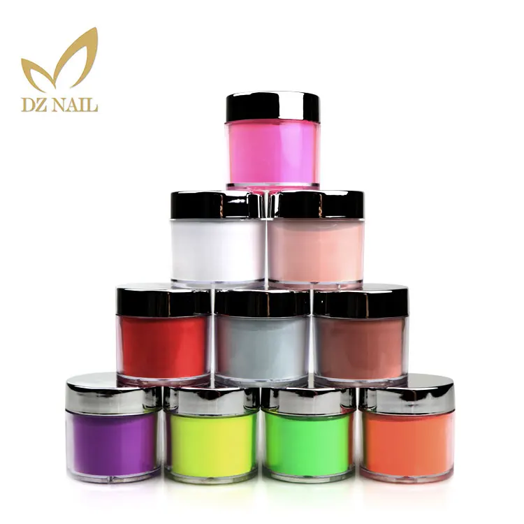 Wholesale Loose Nail Acrylic glitter Powder Private Label Nail Dipping Powder custom Bulk acrylic dip powder