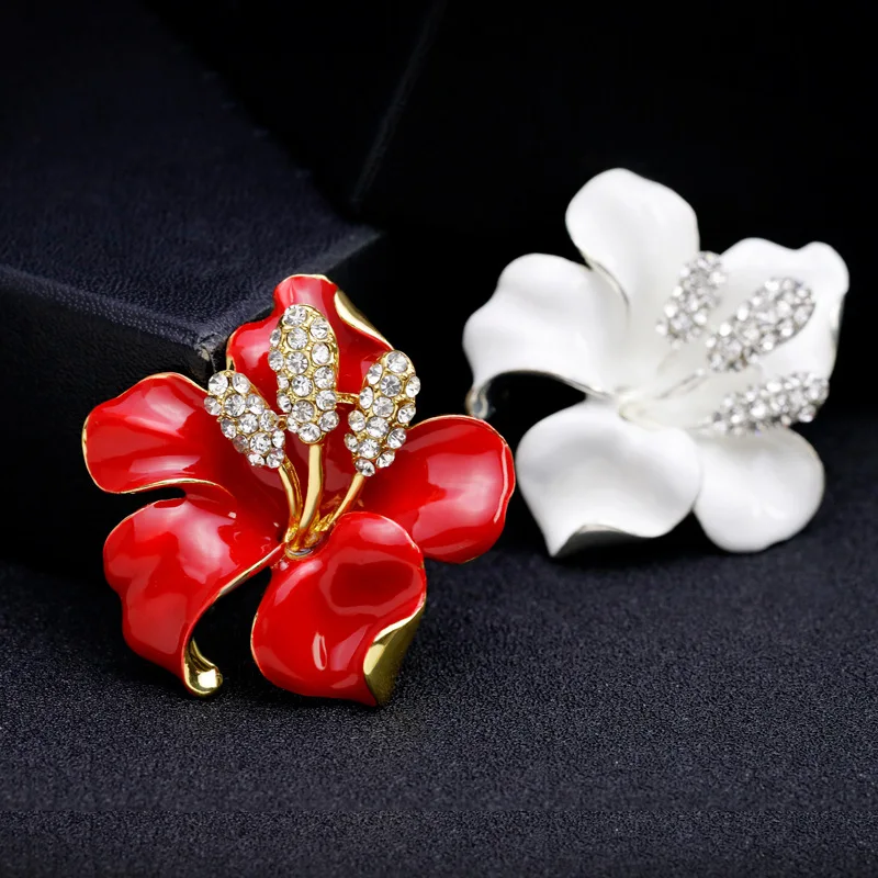 fancy  Korean style exquisite rose flower brooch Corsage bride wedding pin