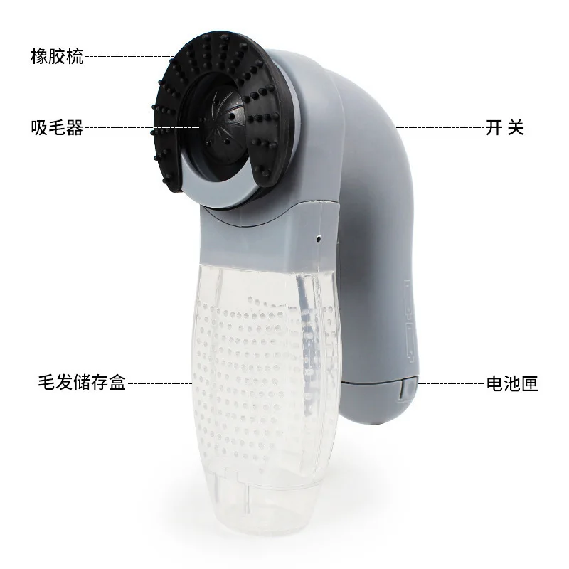 Pet Grooming Brush Deshedding Tool Electric Pet Hair Remover Suction Device For Dog Cat Clean Fur