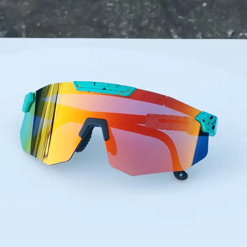 Cycling Sports Sunglasses with 3 Interchangeable Lenses,Mens Womens Bicycle Glasses Goggles MTB Sport Eyewears