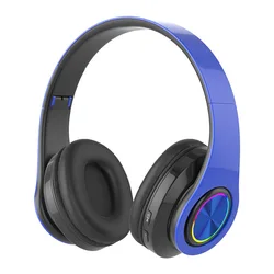 B39 Wireless Headphones Portable Folding Headset Mp3 Player With Microphone Led Colorful Lights Bt Headset With Uv