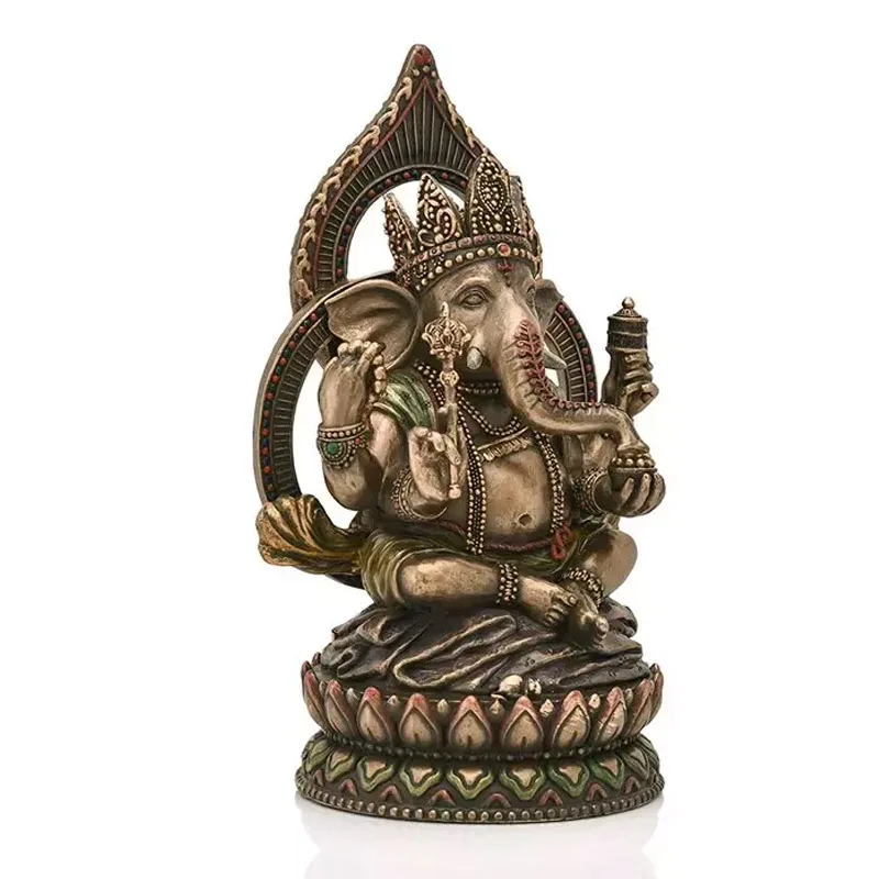 Custom shaped resin figurine Ganesha polyresin hindu god idols statue