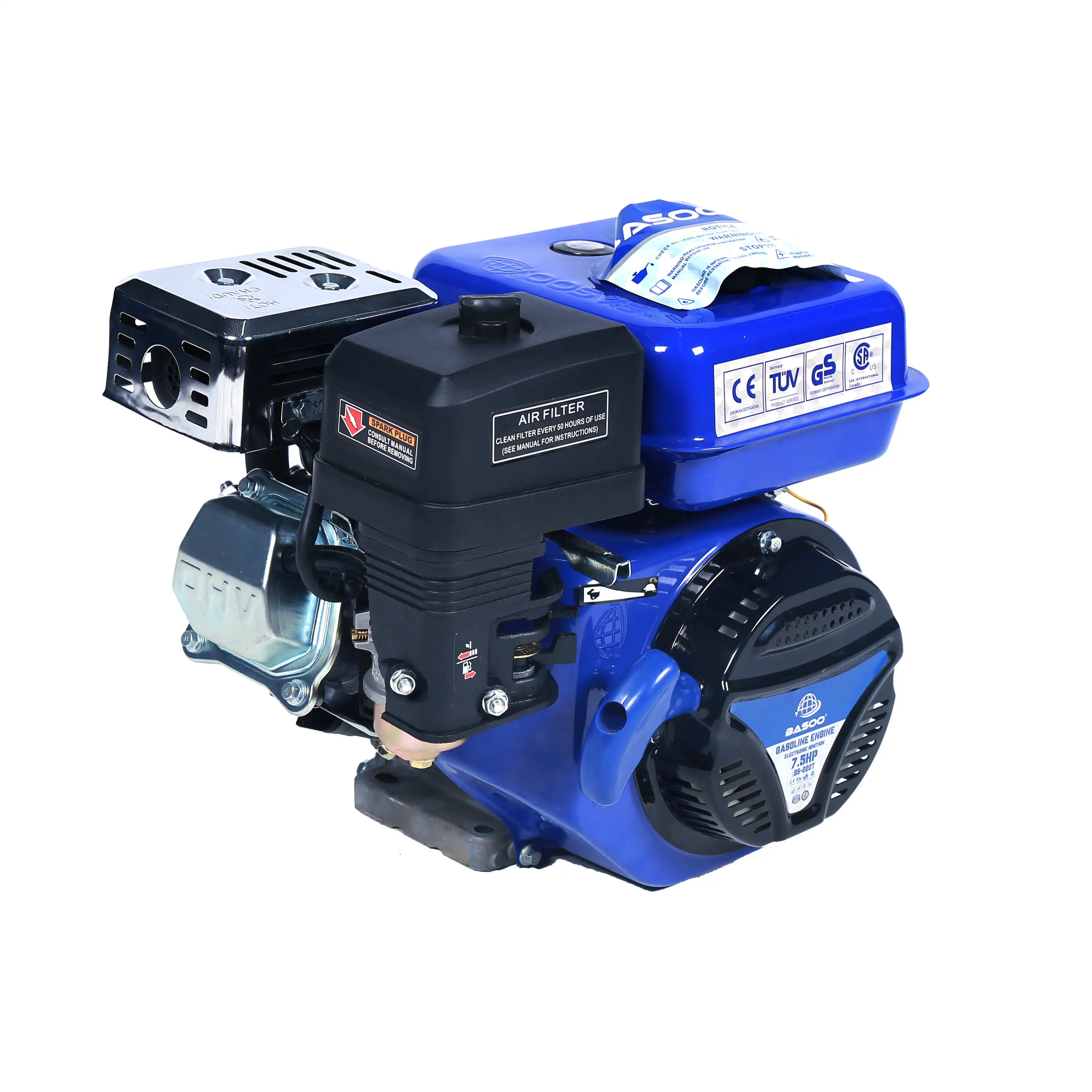 4-Stroke 7.5 HP Outboard Motor Single-cylinder Heavy Duty Fishing Boat Engine Air-cooled