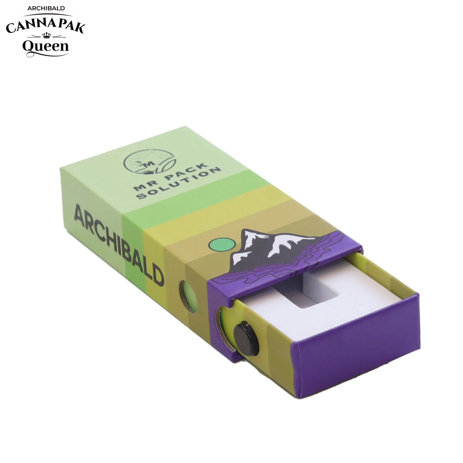 Child Resistant 11*6.5*2cm Pre Roll Display Box Magnet Flip Box Tear-Resistant Rigid Chipboard Boxes Single Pack Pre-Roll Case