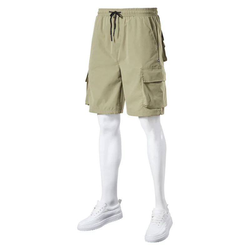 Latest Design Summer Trendy Cargo Shorts With Pockets for Cool Guys Baggy Short Pants With Elastic Waist Shorts