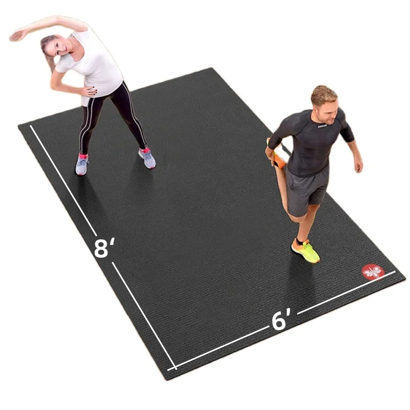 Customized Yoga Mat Double Large Sports Fitness PVC Floor Mat Anti Slip Multi-Purpose Shock-absorbing Home Gym Exercise Mat