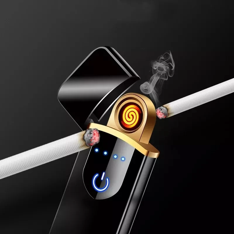 Usb перезаряжаемая зажигалка ветрозащитный сенсорный индукционный Электрический провод прикуриватель 812-1736