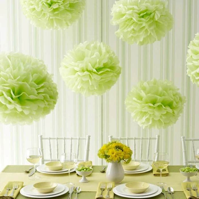 New Arrival Hanging Flower Balls Wedding Bridal Shower Party Supplies Tissue Paper Pompoms Artificial Flowers Decoration
