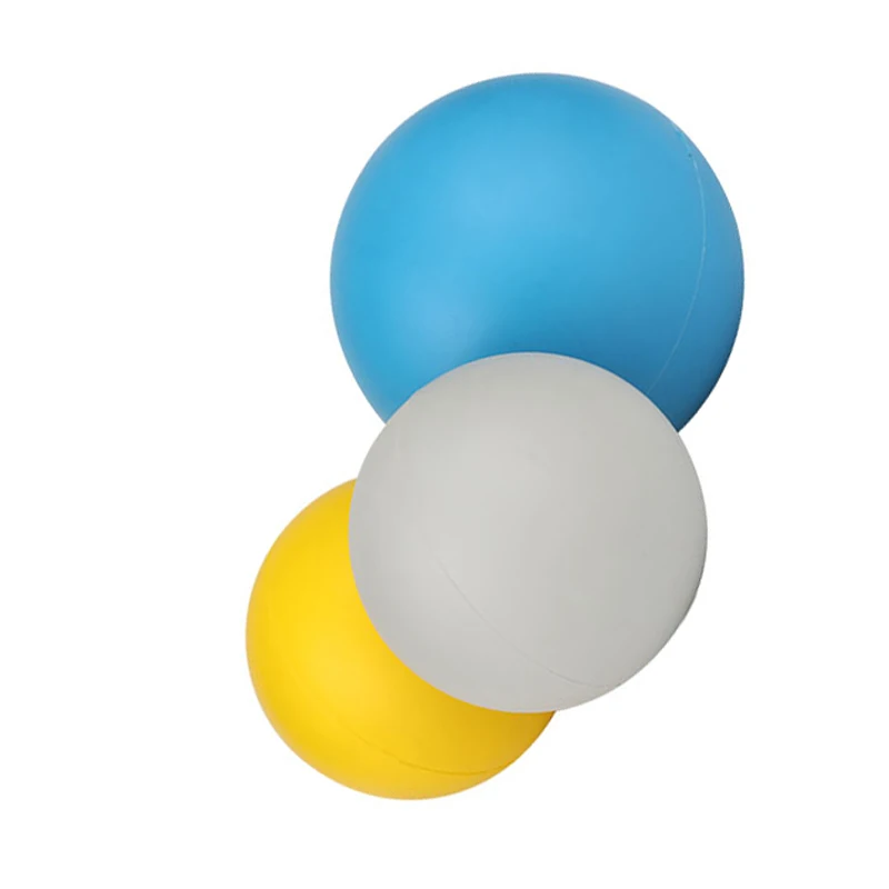 Custom Solid Hollow High Bounce Racquet ball Nature Rubber Sponge Ball EVA PU TPR Balls