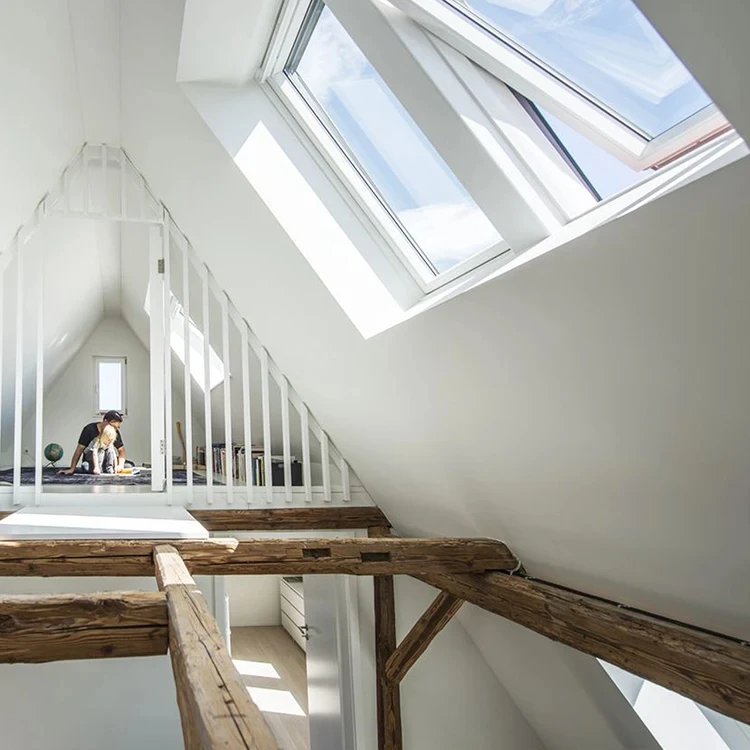 Premium Durable UPVC Double-Glazed Automatic Skylight Roof Window with UV Protection for Modern Homes