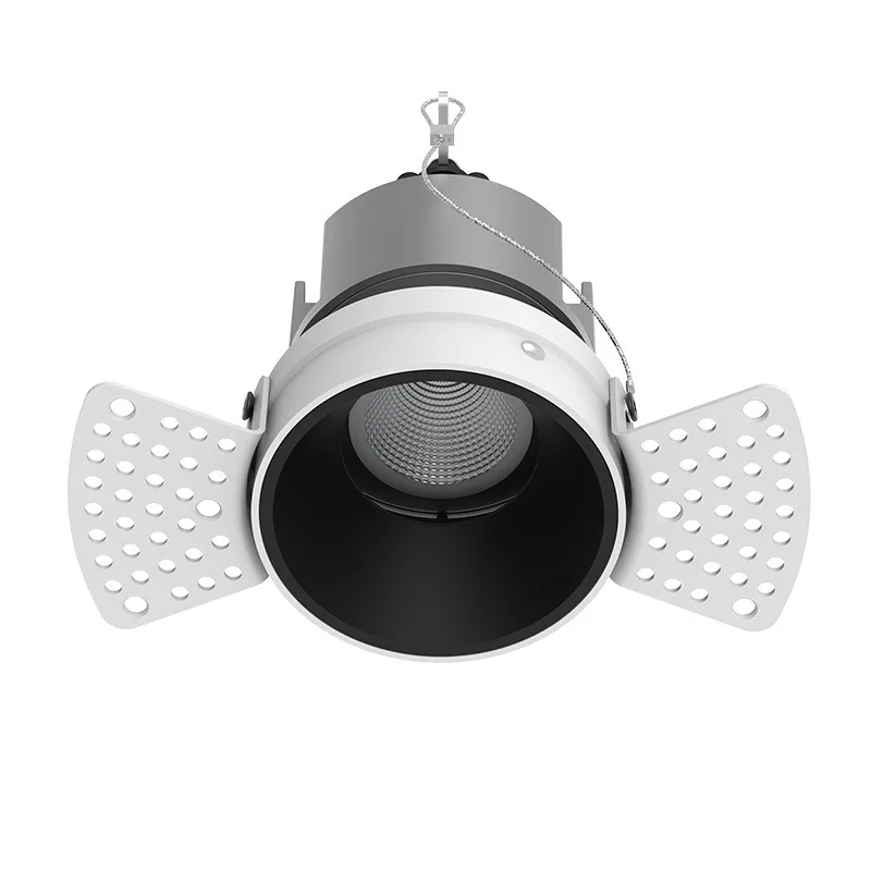 White Black Anti-Glare spot lights ceiling LED Down light Square 12W 15W Trimless Recessed Down Light For Hotel Downlights