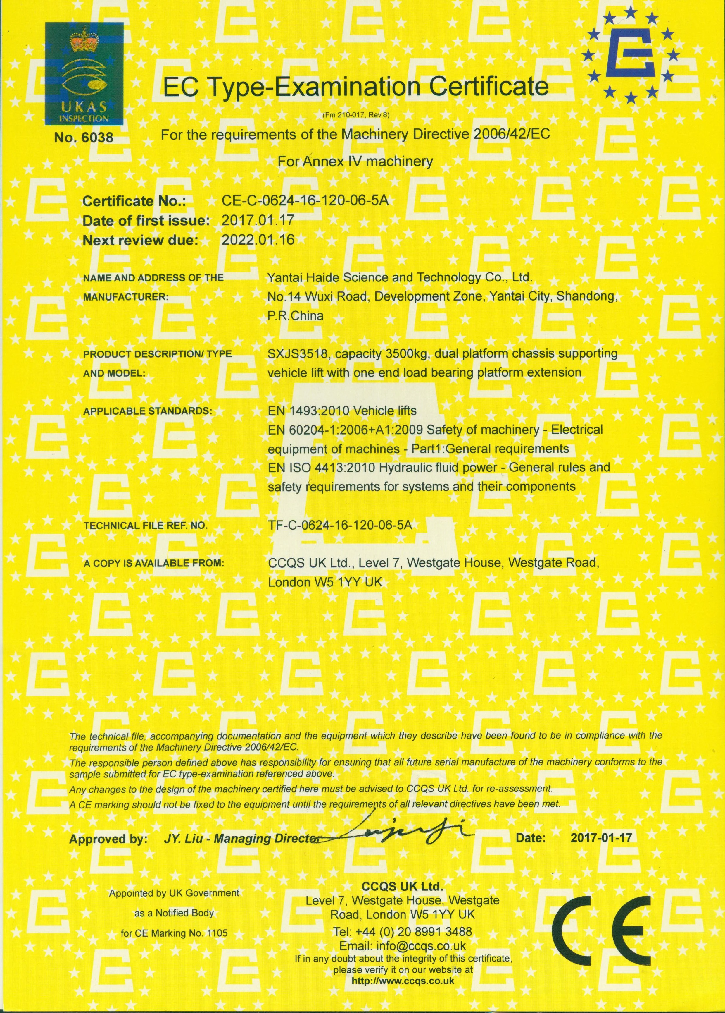 full rise in-ground installation SXJS3518 sunshine car repair auto lift double scissor lift with CE and ISO certificate