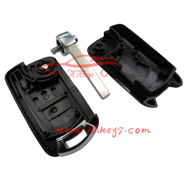 Best OPEL replacement spare key opel 2 button folding key for Opel Corsa flip key