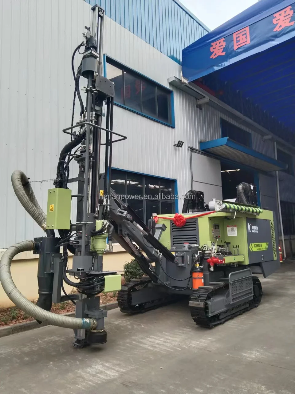 All-in-one air compressor mining drilling rig automatic machine for open air dth blasting
