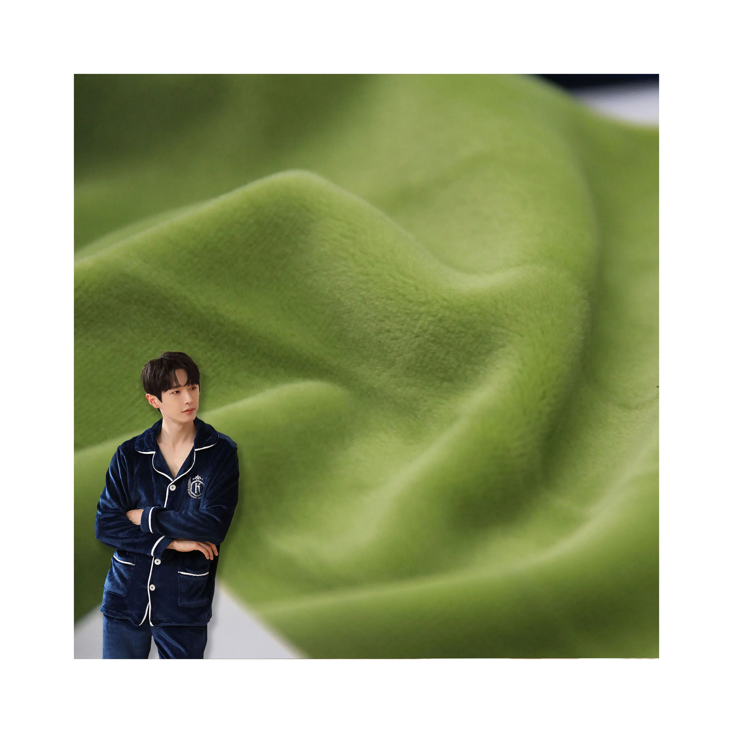 Factory Direct Supply Super Soft & Warm Plush Pajama Fabric Toy Fabric 300gsm Weight 100% Polyester Fabric Plain Double Faced 