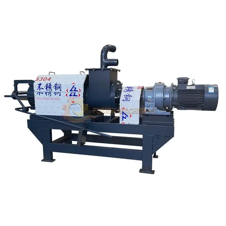 Full welded screw Pig manure dewatering screw press/animal feces cleaning machine/screw extrusion dehydration