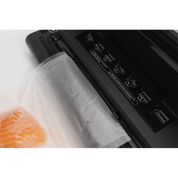 VS6601S Ideal Sous Vide and Airtight Stainless Steel Food Storage Compact Vacuum Sealer Machine with Big Roll Storage Space