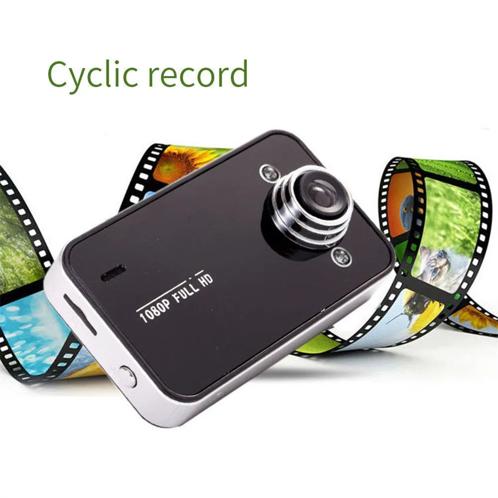 K6000 full HD 1080P hot sales vehicle DVR  factory Wholesale cheap car blackbox 2.4'TFT PIXEL 30W dashcam for driving recording