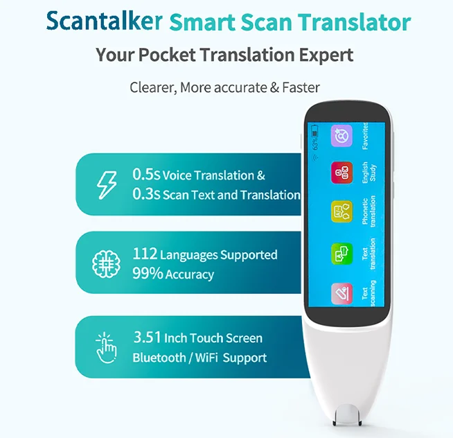 Wholesale Wifi Translation Factory Ocr Digital Highlighter and Exam Reader Pen Scanner Dictionary Handheld Paper Scanner