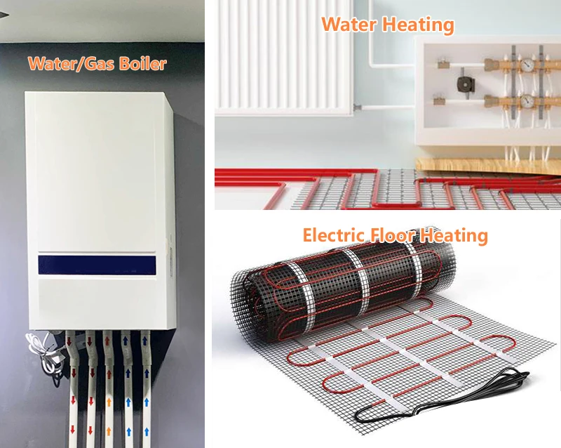 High quality color TFT LCD touch screen digital weekly programmable WiFi thermostat electric or water underfloor heating