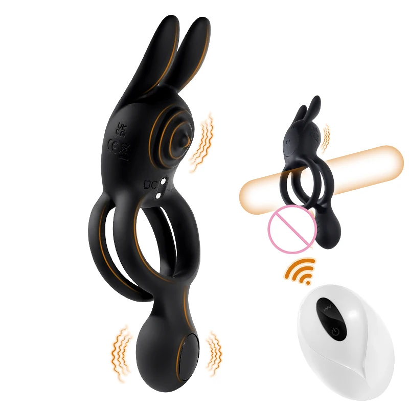 9 Models Remote Control Clitoris Stimulation Lasting Stronger Double Rabbit Ears Vibrator Penis Ring Vibrating Cock Ring Sex Toy