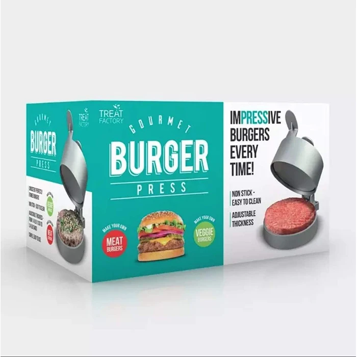 Sale low price packing paper box for non stick hamburger burger press round smasher grill multifunctional meat press packaging