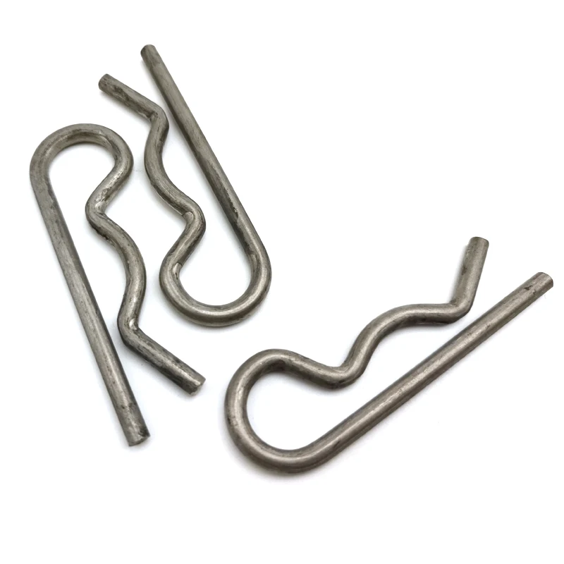 Hongsheng Cotter R pin Metal Spring Stainless Steel 6 MM Precision Wire Bending forming Custom Spring Clip