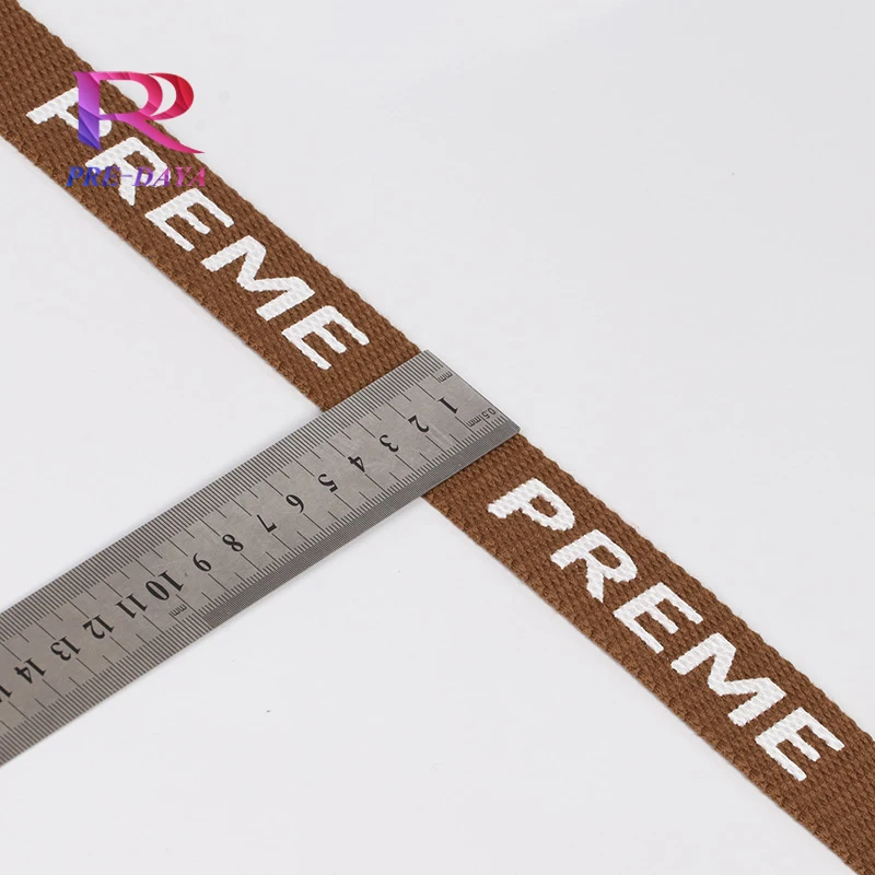 Wholesale 2CM polypropylene jacquard woven belt customized pet tow rope luggage clothing accessories jacquard woven belt